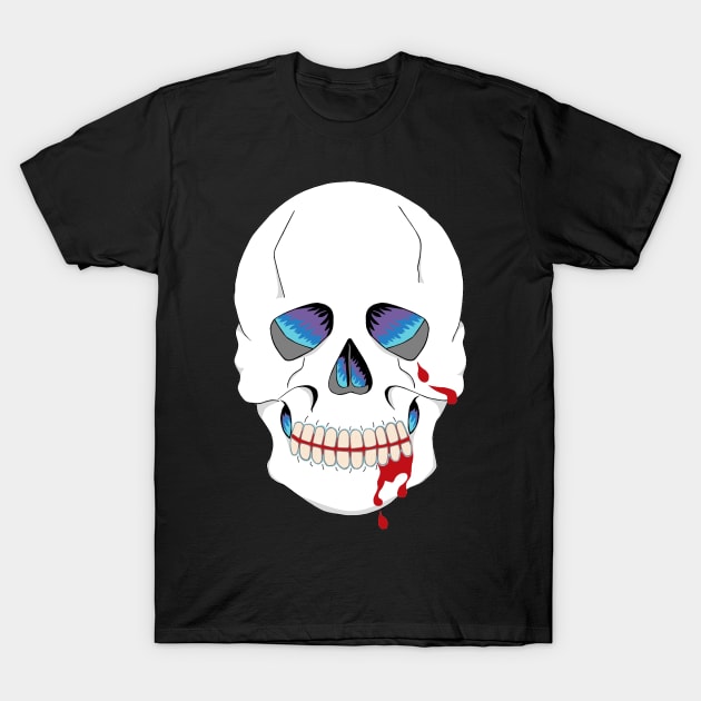 Skull with eyes that dont end T-Shirt by Keatos
